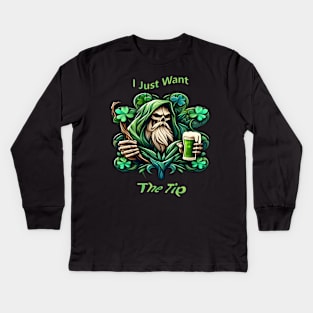 Celebrating the Festive Spirit of Saint Patrick's Kids Long Sleeve T-Shirt